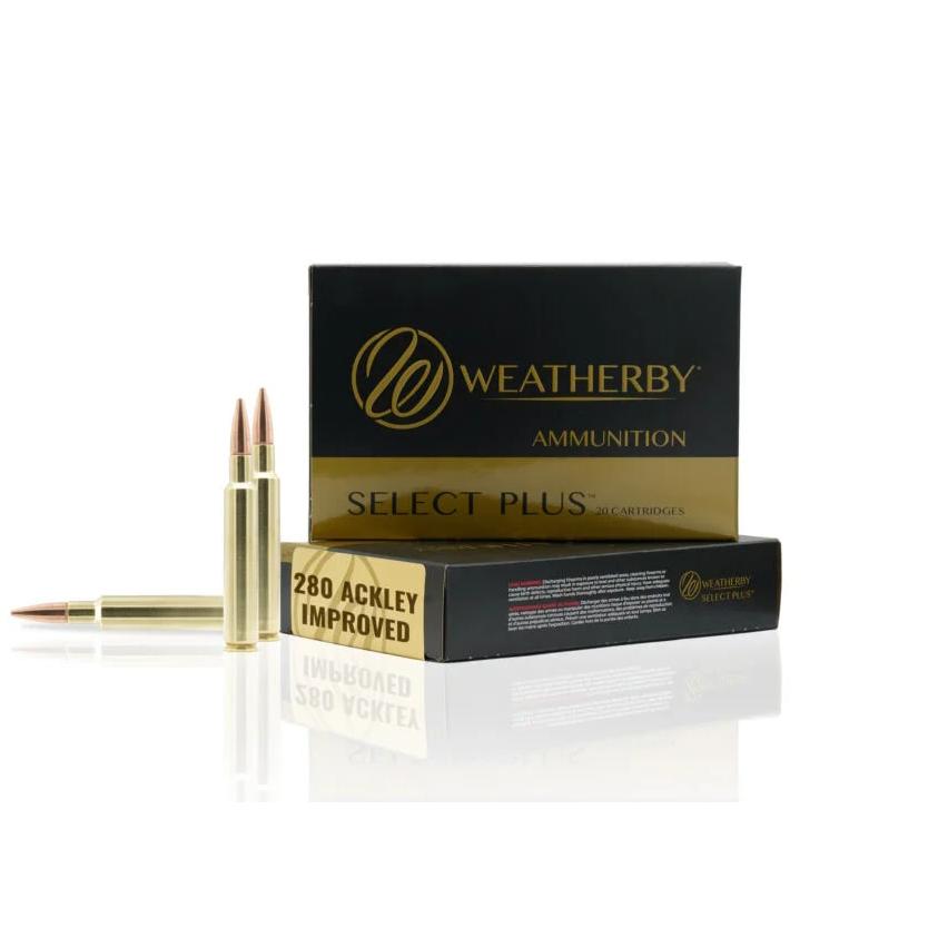 Weatherby Select Plus Classic Hybrid Rifle Ammunition .280 Ackley Improved 168 gr JHP 20/ct 280 ACKLY