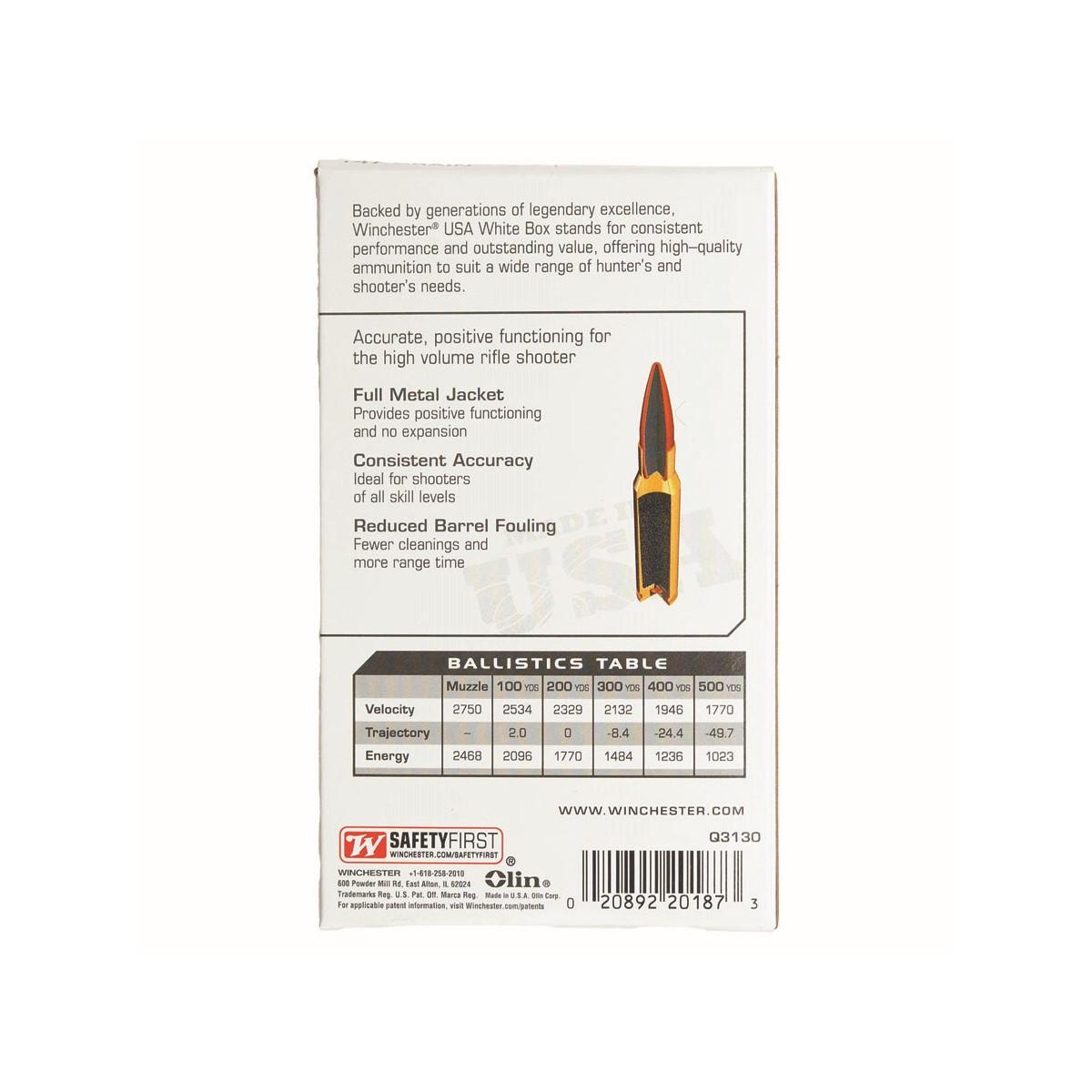 7.62NATO(308)AMMO 147GR FMJ 200RD (10-20Rd Boxes)