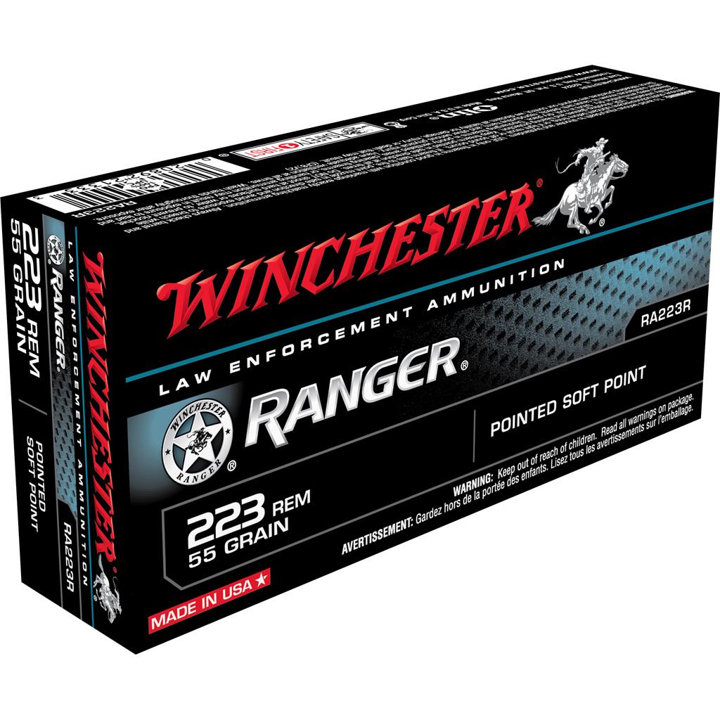 Win Ranger 223 Remington 55 Grain PSP 20 Rounds Ammo