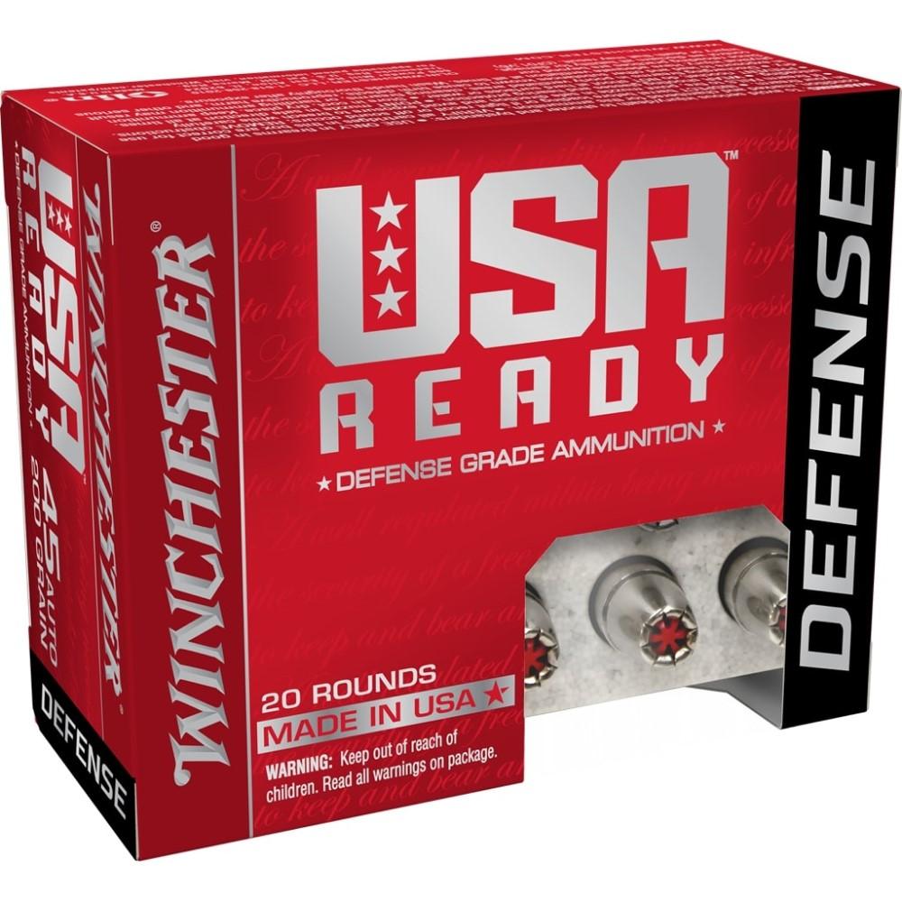 Winchester AMMO USA Ready 45 AutoHEX-VENT HP 200Gr 20rd (RED45HP) - Winchester - HEX VENT HOLLOW POINT