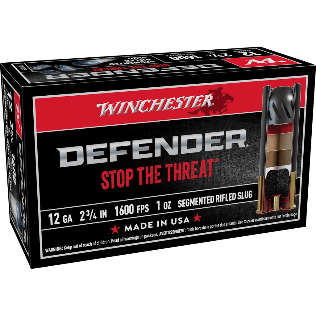 Winchester Ammo S12PDX1S PDX1 Defender 12 Gauge 2.75" 1 oz 1600 fps Rifled Slug Shot 10 Bx/10 Cs