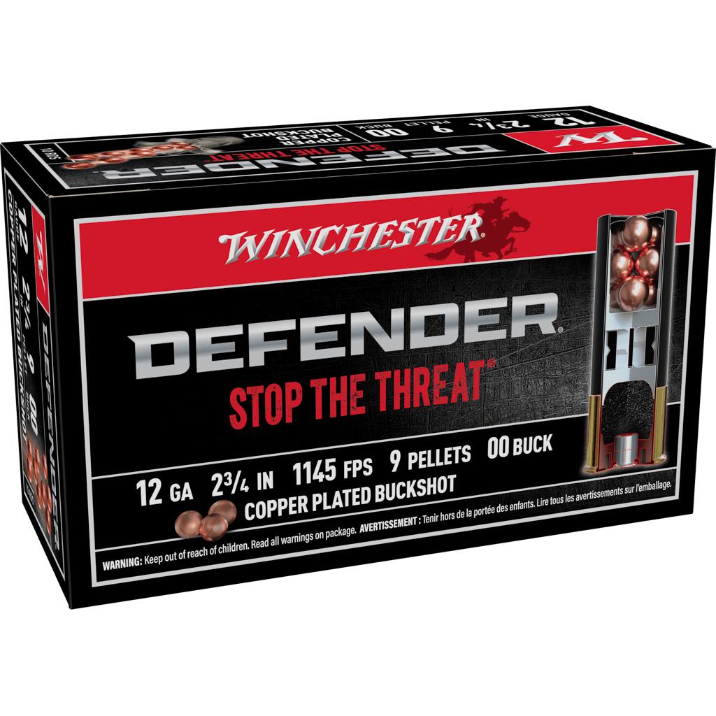 Winchester SB1200PD 12 Gauge 2.75 in 9 Pellets Copper Plated 00 Buck Shot - Winchester - 12 GAUGE