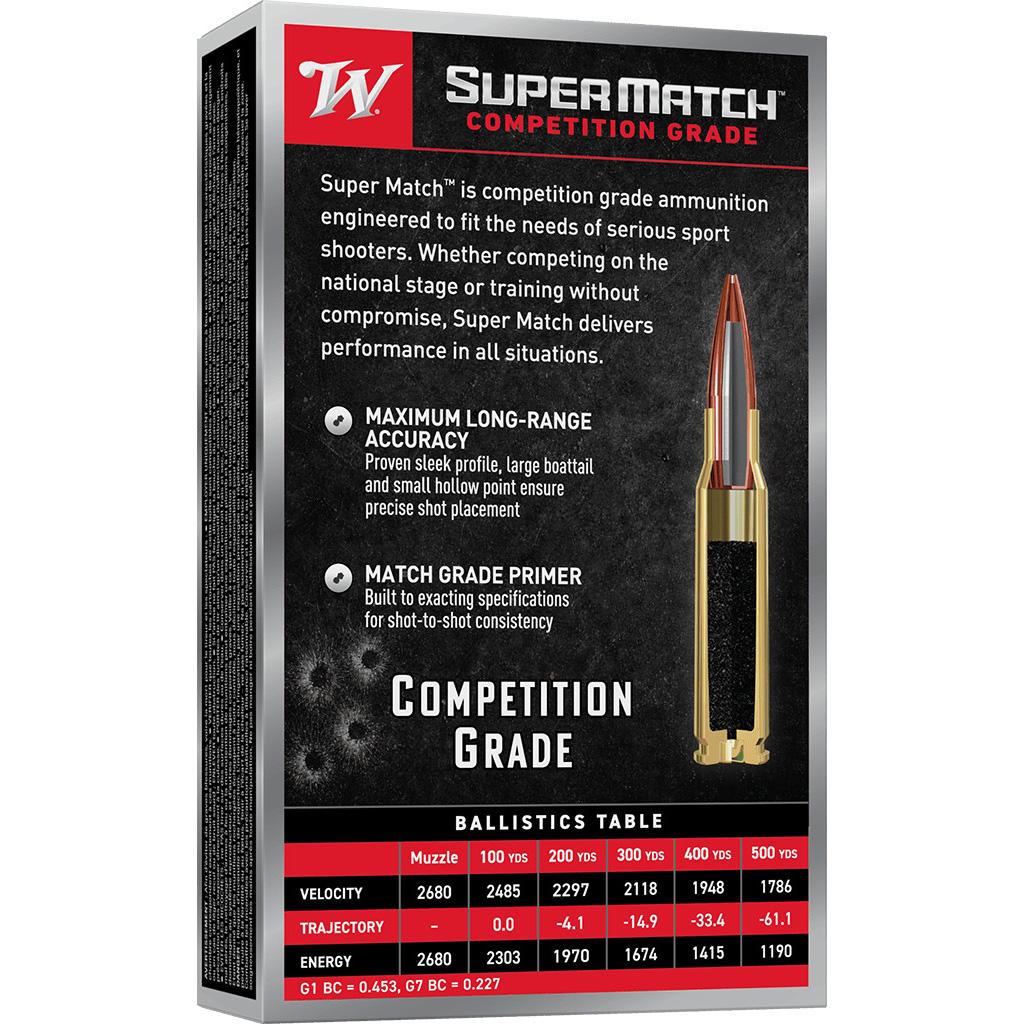Winchester Super Match .308 Win 168g BTHP Ammo - Purple Moun view 4