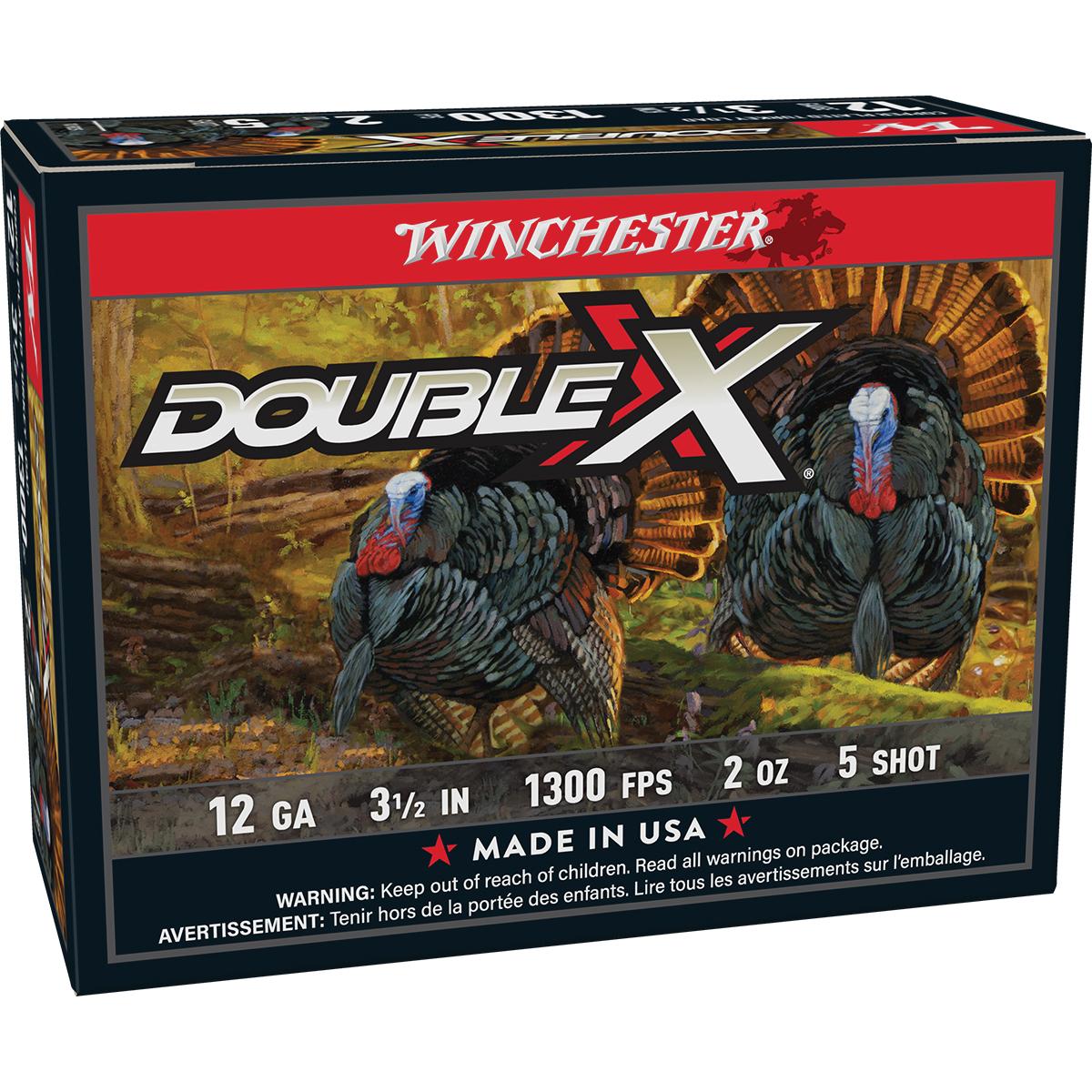 Winchester Ammo STH12355 Double X High Velocity Turkey 12 Gauge 3.50" 2 oz 1300 fps 5 Shot 10 Bx/10 Cs - Winchester - LEAD