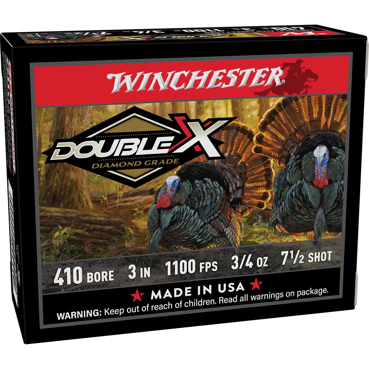 Winchester AMMO Double X Diamond Grade 410Ga 3in #7.5 3/4oz 10rd (STH4137) - Winchester - .410 BORE