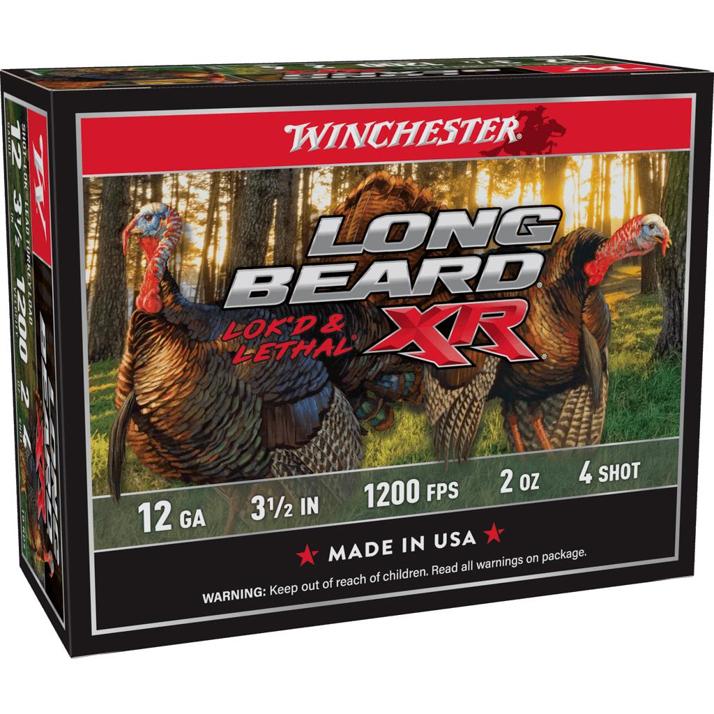 Winchester Ammo Long Beard XR Shot-Lok 12 Gauge 3.50" 2 oz 1200 fps 4 Shot 10 Bx/10 Cs