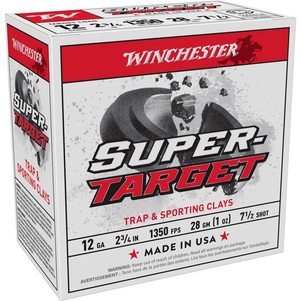 Winchester Shotshell Ammo 12 Ga 2-3/4" #7.5 Super-Target 25Rd TRGT13507