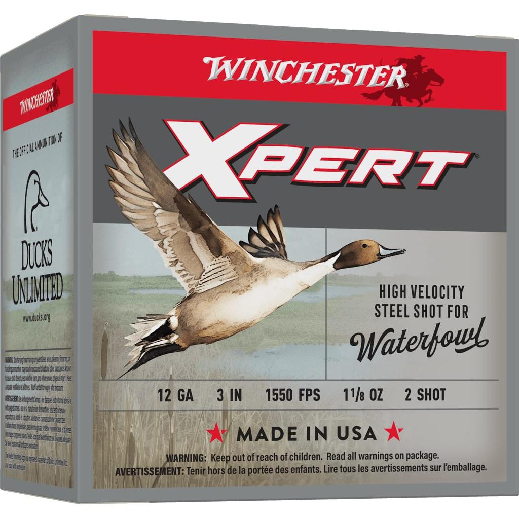 Winchester Ammo Super X Xpert High Velocity 12 Gauge 3" 1 1/8 oz 1550 fps 2 Shot 25 Bx/10 Cs - Winchester - 12 Gauge