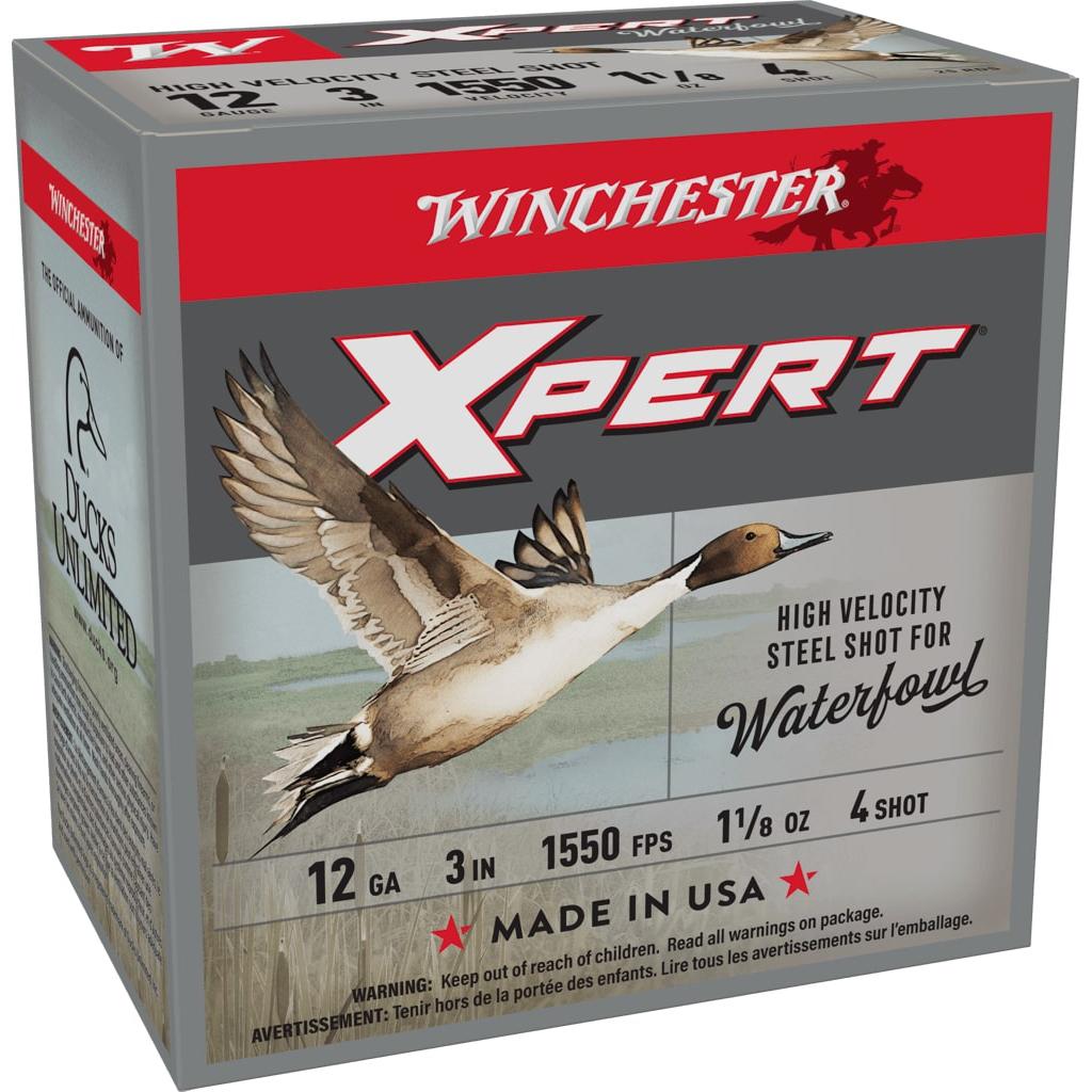 Winchester WEX1234 12 Gauge 3 in 1 1/8 oz 4 Shot 1550 fps 25 Rounds - Winchester - 12 Gauge