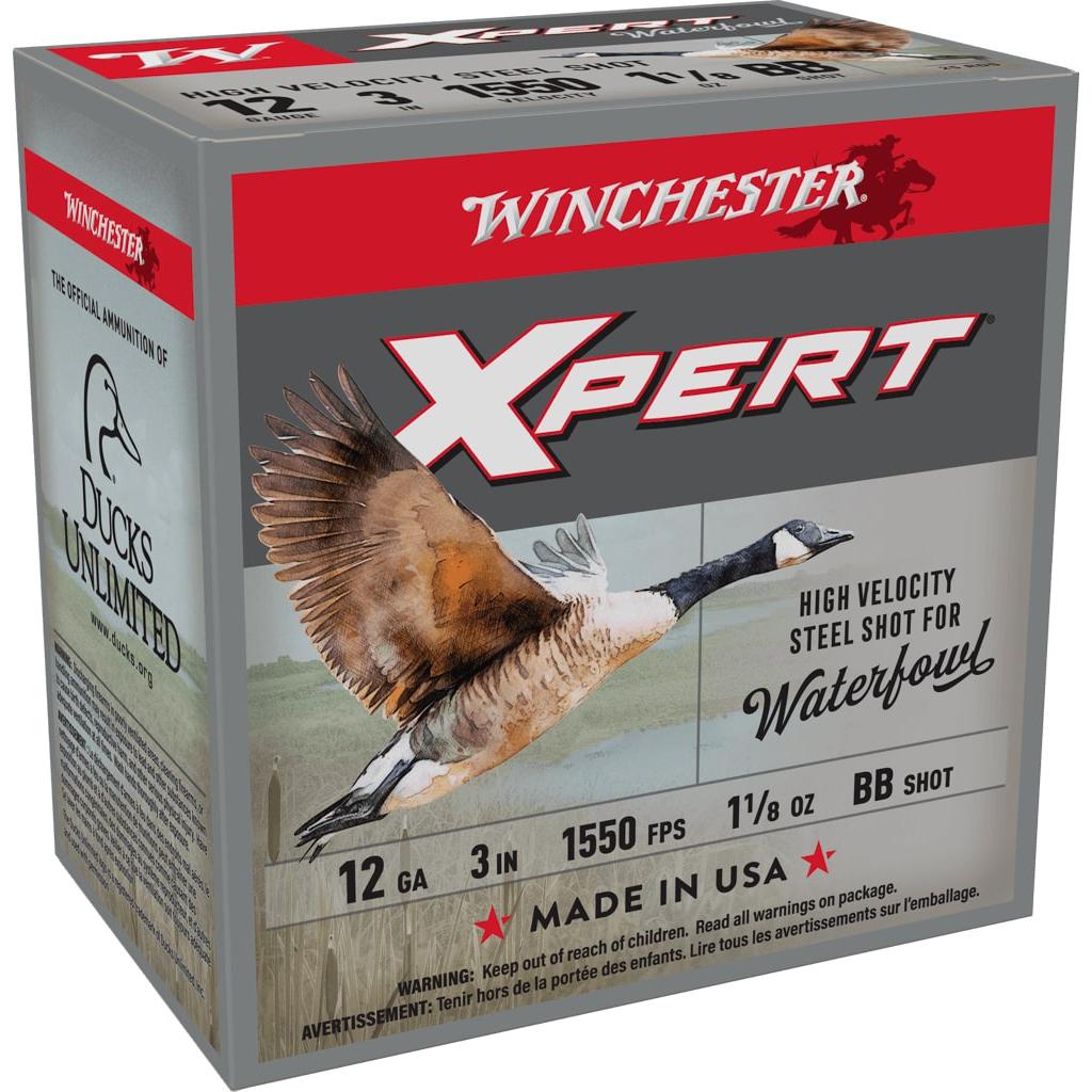 Winchester Ammo WEX123BB Super X Xpert High Velocity 12 Gauge 3" 1 1/8 oz 1550 fps BB Shot 25 Bx/10 Cs