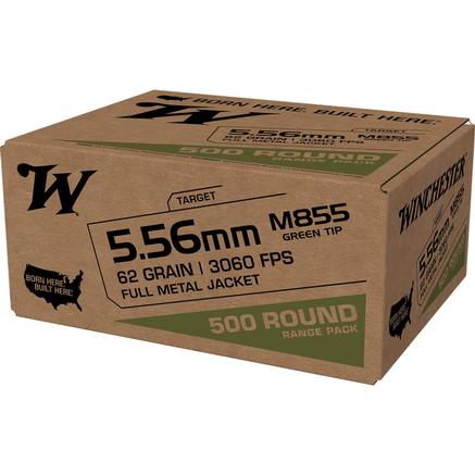 Winchester USA Lake City M855 Rifle Ammo 5.56mm 62gr FMJ 3060 fps 500 rd -img-0