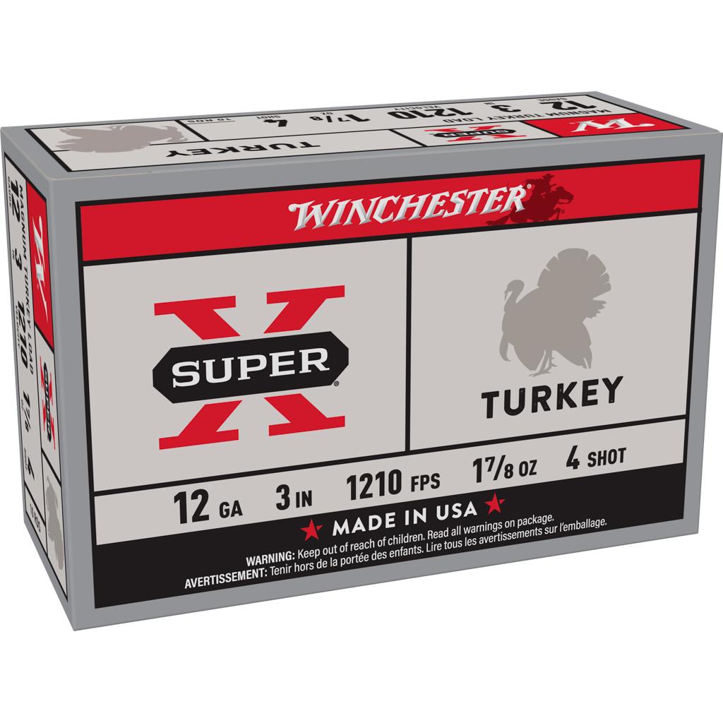 Winchester X123MT4 Super X 12 Gauge 3 in 1 7/8 oz 1210 fps #4 Shot