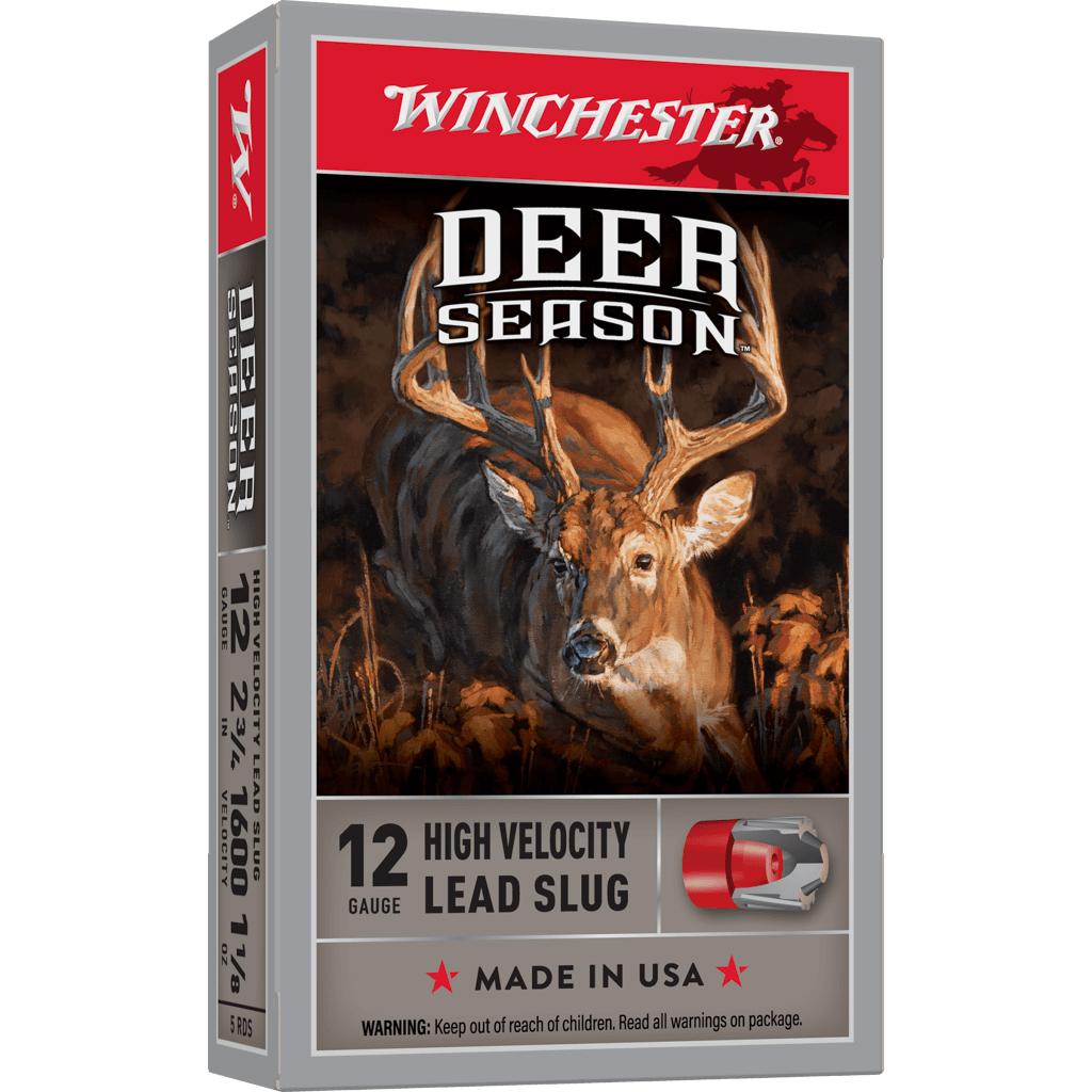 Winchester X12Ds Deer Season 12 Gauge 2.75 in 1 18 oz 1600 fps Slug
