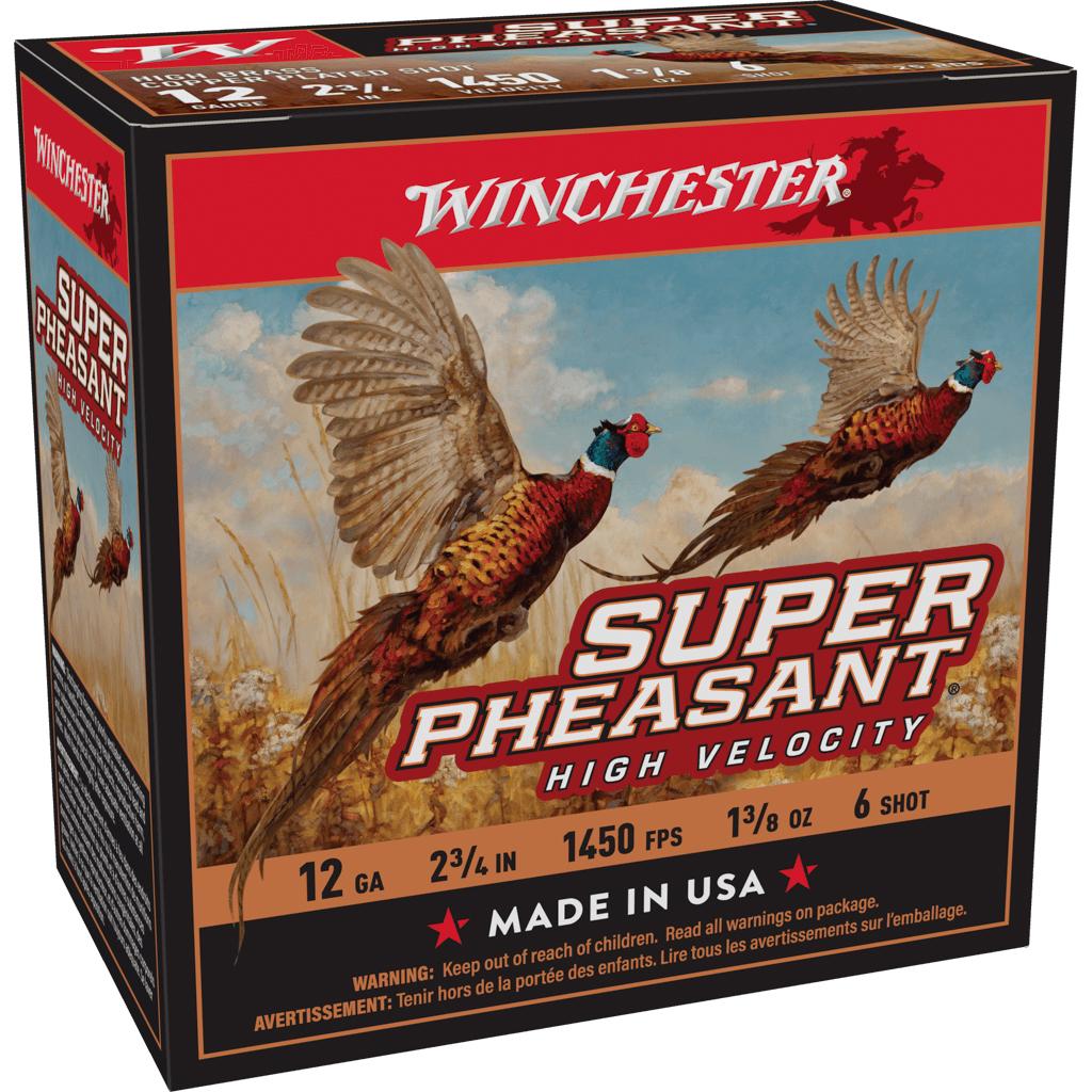 Winchester Super Pheasant 12Ga 2.75" High Velocity Shotgun Shells X12PHV6 - Winchester - 12 Gauge