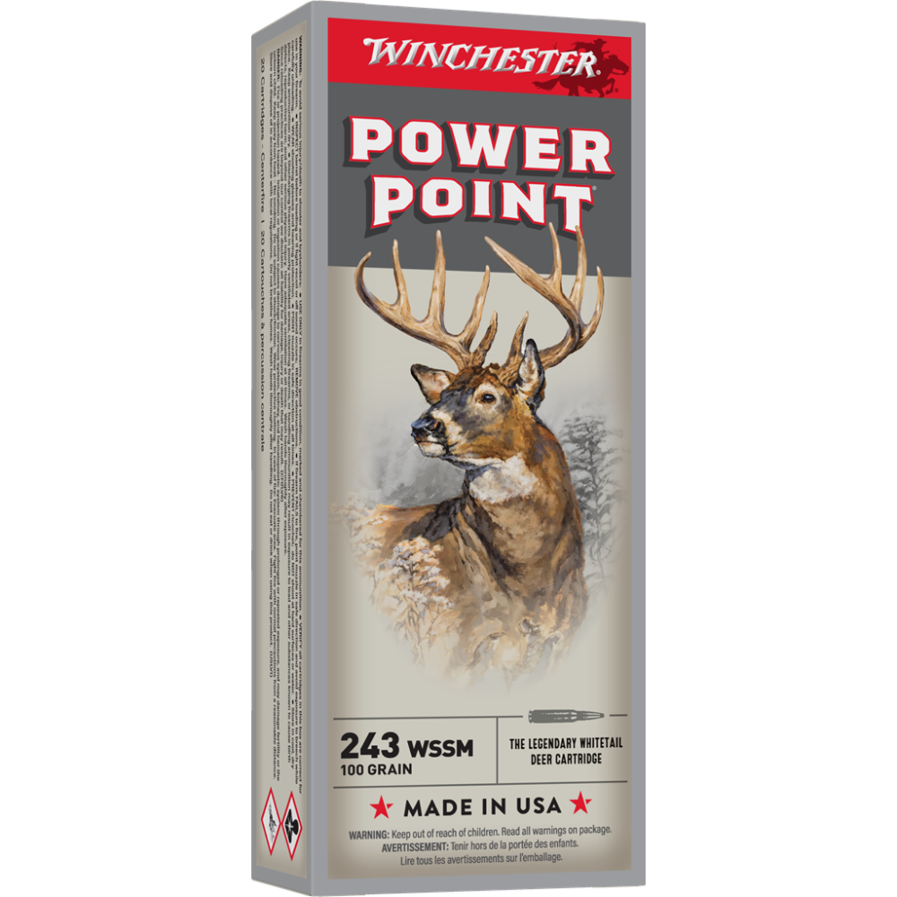 Winchester Ammo X243WSS Power-Point 243WSSM 100gr 20 Per Box/10 Case - Winchester - POWER POINT