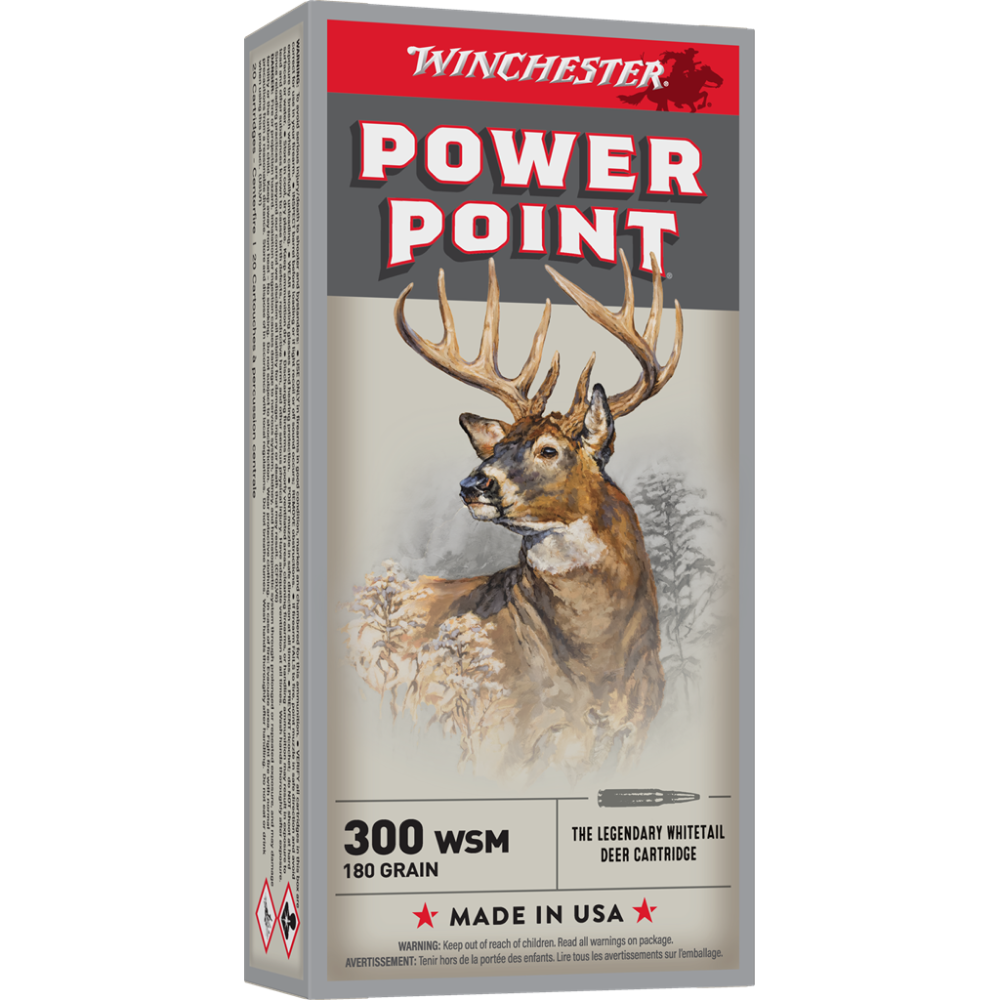 Winchester Super-X Power Point Rifle Ammunition .300 WSM 180 gr. PSP ...