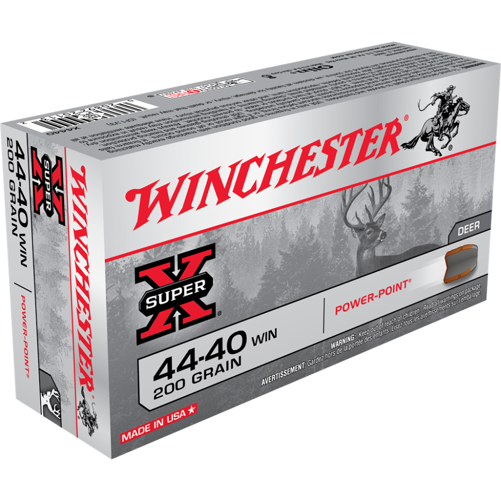 Winchester Ammo X4440 Super X 44-40 Win 200 gr 1190 fps Power-Point (PP) 50 Bx/10 Cs