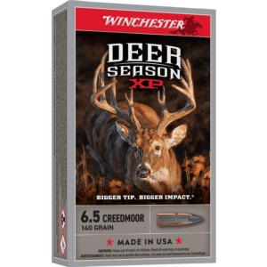 Winchester Deer Season XP Rifle Ammunition 6.5 Creedmoor 140gr PT 2900 fps 2650 fps 20/ct