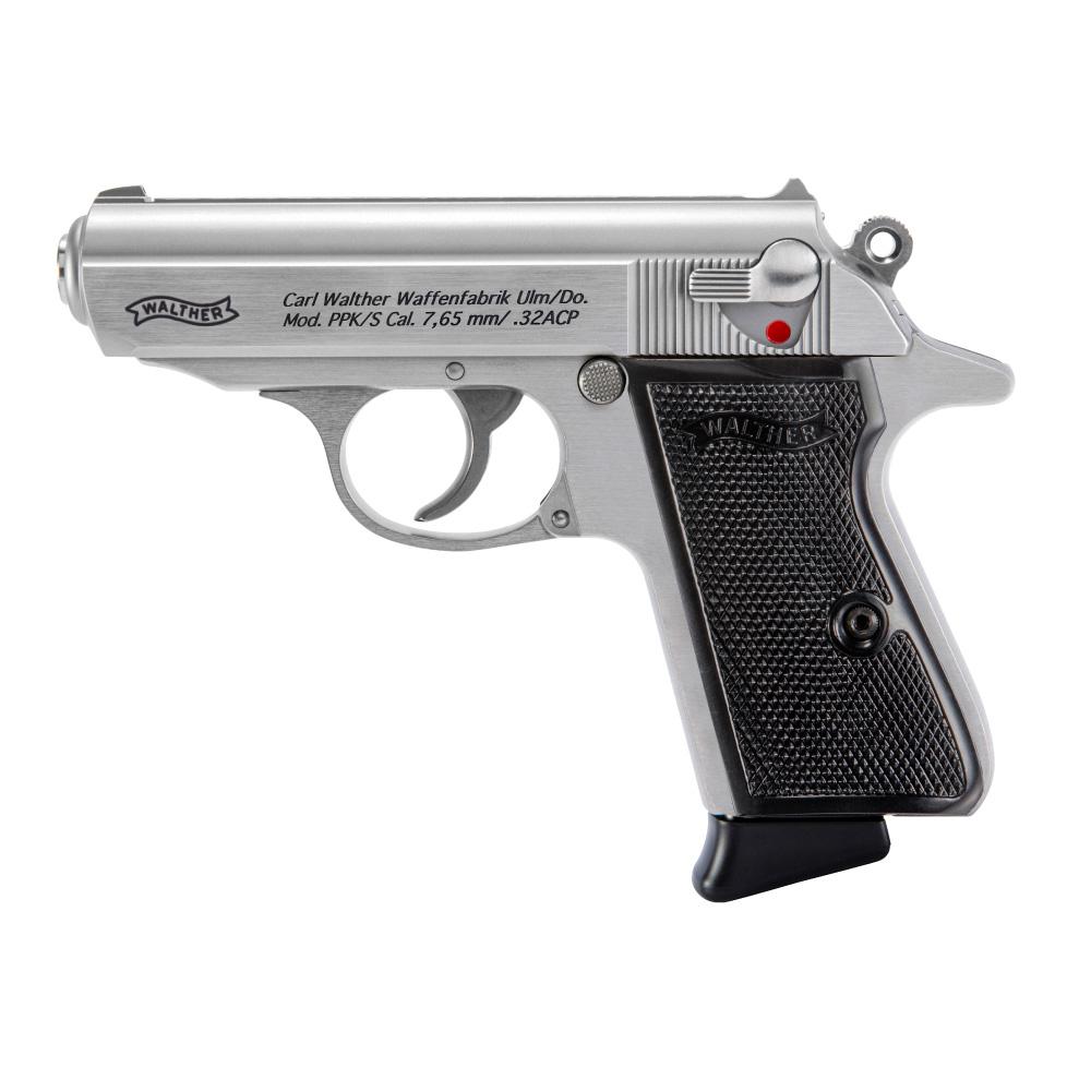 Walther PPK/S Handgun .32 ACP 7rd Magazine 3.3" Barrel Stainless