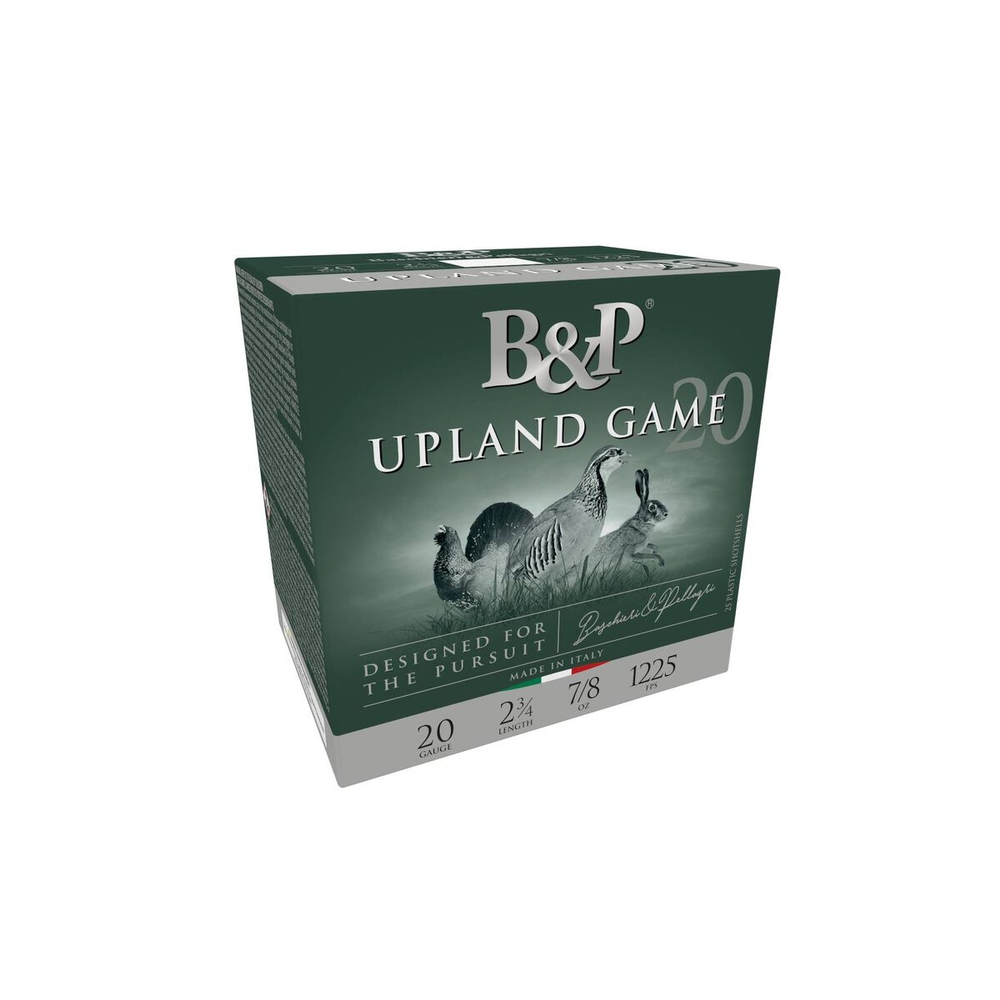 Baschiere & Pellagri USA B&P Upland Game Shotshells 20ga 2-3/4'' 7/8oz 1225 fps #5 25/ct