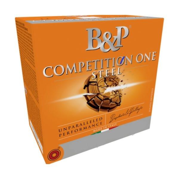 B&P Competition One Steel 12ga Heavy – Superb 1-1/8 oz #7-1/2 Target Shotshells, 2-3/4 in, 1280 fps, 25 Rounds 3 B&P Competition One Steel 12ga Heavy shotshell box