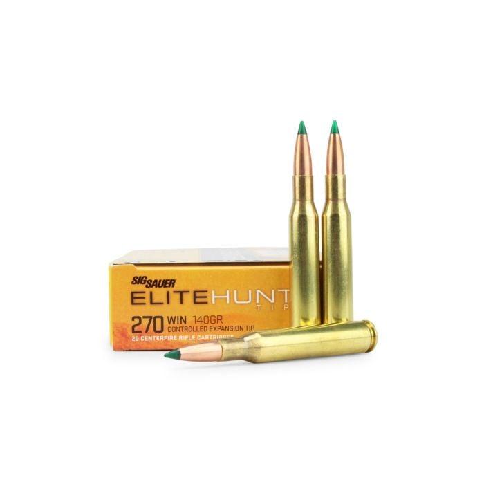 Sig Sauer E270TH220 Elite Hunter Tipped 270 Win 140 gr 2950 fps CET 20 Bx
