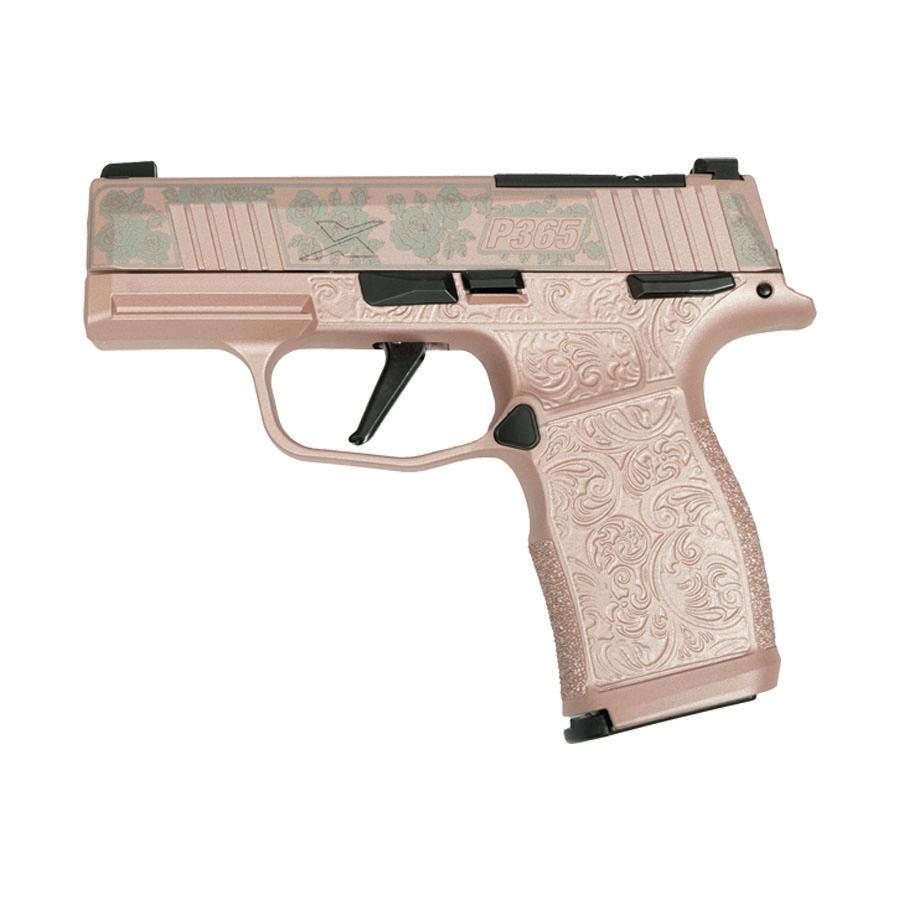 Sig Sauer P365X Full Size Rose Gold Handgun 9mm Luger 12rd Magazines (2) 3.1" Barrel Black view 2