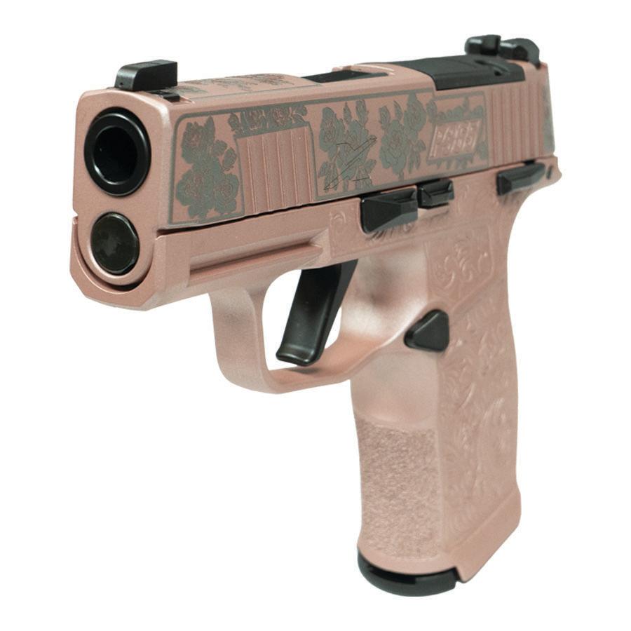 Sig Sauer P365X Full Size Rose Gold Handgun 9mm Luger 12rd Magazines (2) 3.1" Barrel Black view 3