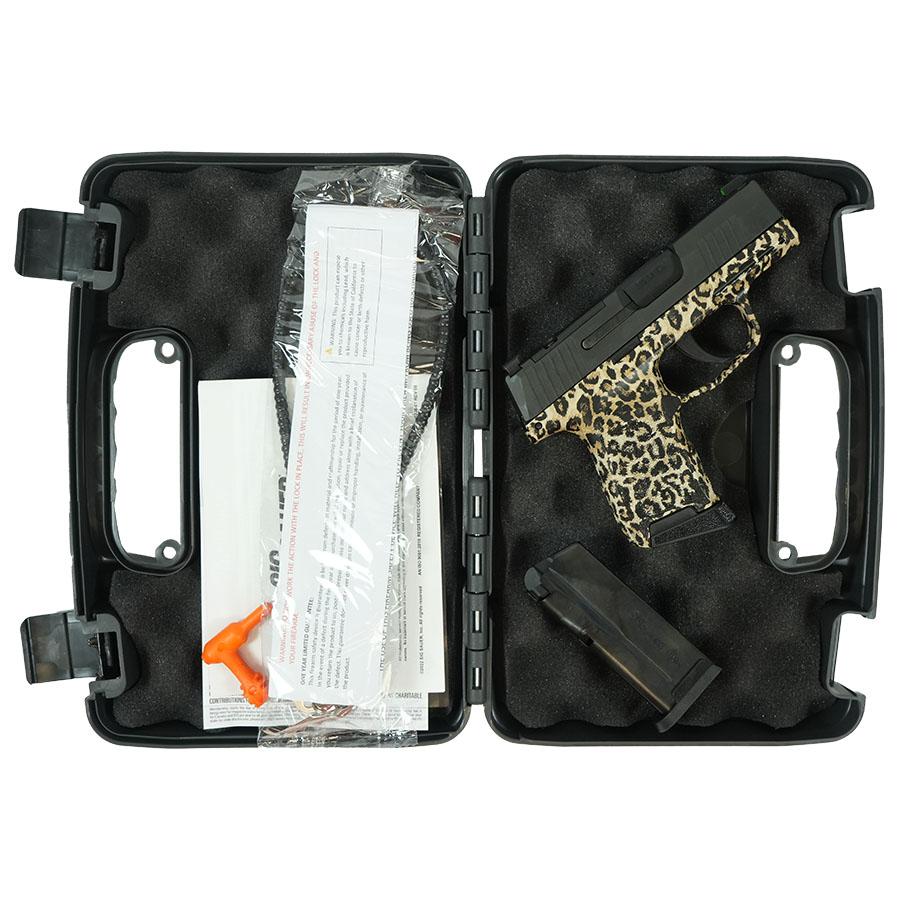 Sig Sauer P365 Leopard Print Optic Ready Handgun 9mm Luger 10rd Magazines(2) 3.1" Barrel X-RAY 3 Sights