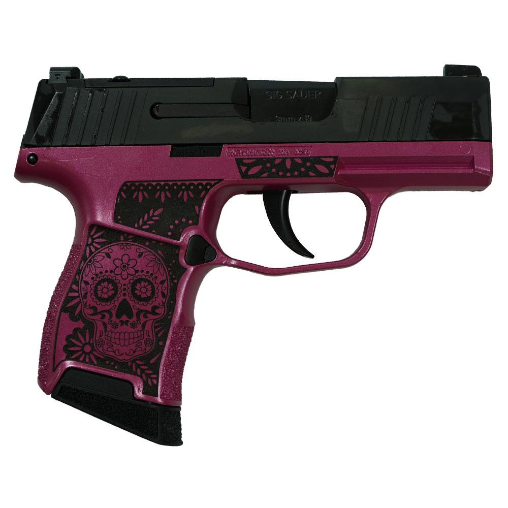 Sig Sauer Sugar Skull-Medusa Pink P365 Optic Ready Handgun 9mm Luger 10rd-img-0