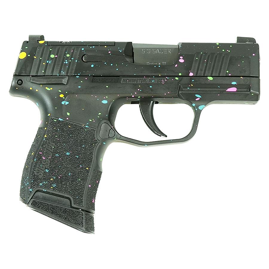 Sig Sauer P365 9mm 3.1in 10 Rounds Multi-Color Paint Splatter Optic Ready