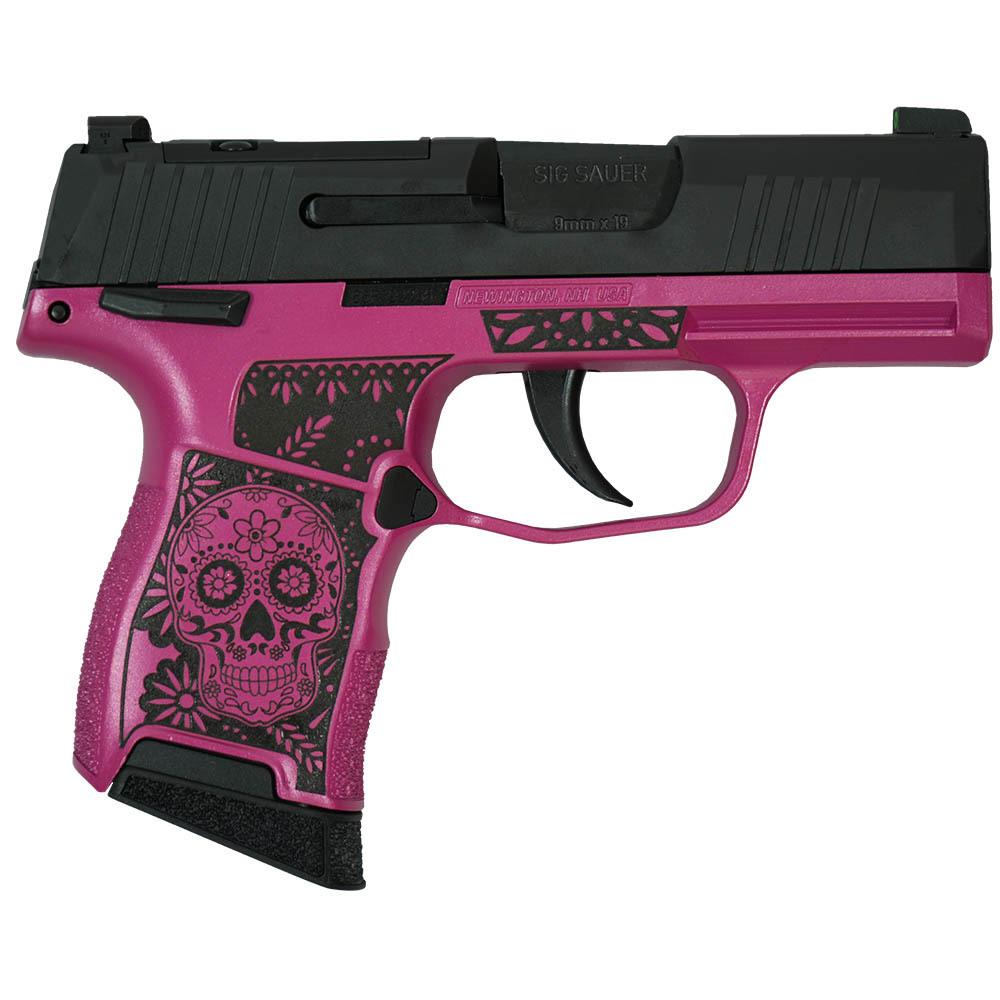 Sig Sauer Sugar Skull Medusa Pink Frame Only P365 Optic Ready Handgun 9mm-img-0