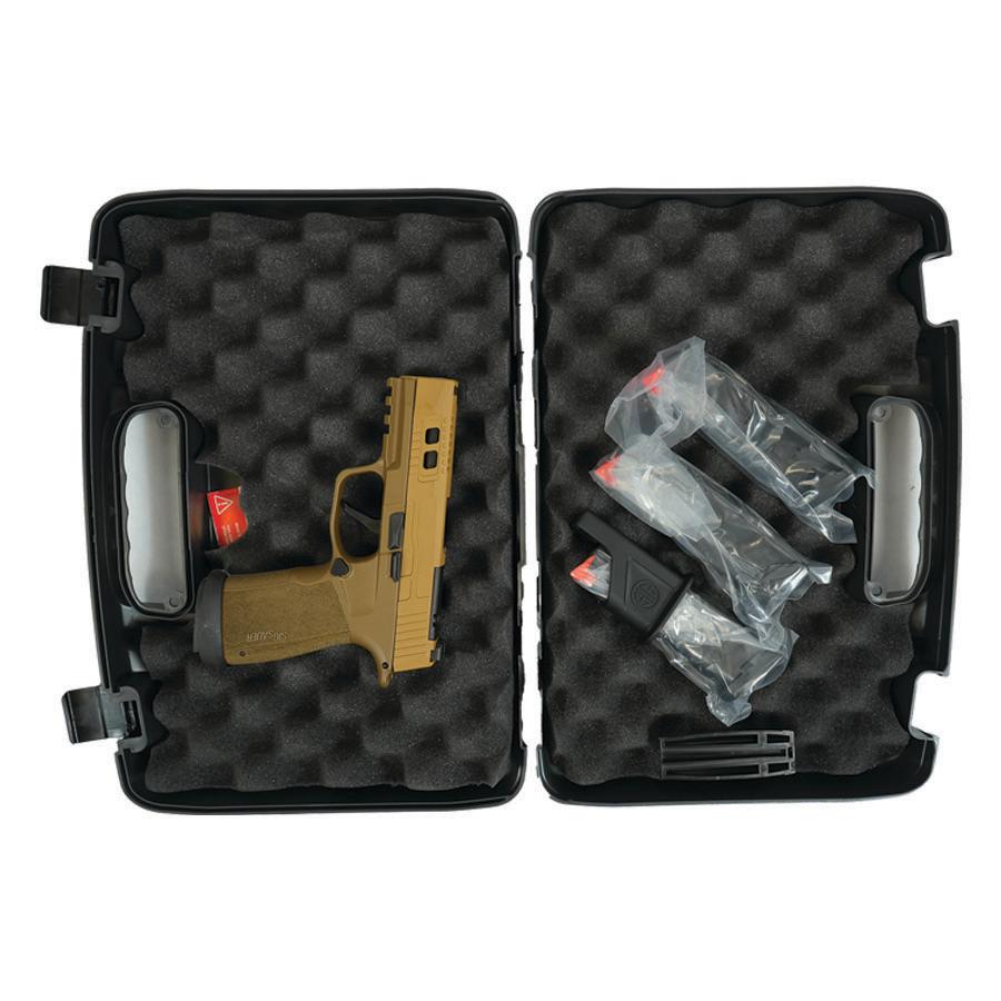 Sig Sauer P365 Two-Tone Brown XMACRO TACOPS Handgun 9mm Luger 17rd Magazines(4) 3.7" Barrel