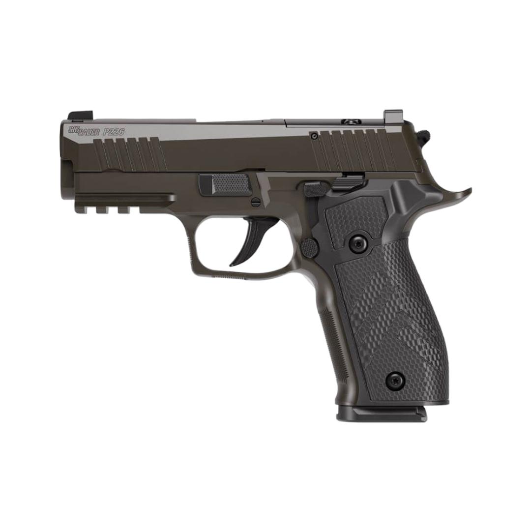 Sig Sauer P226 XCarry Legion Handgun 9mm Luger 10rd Magazines(3) 3.8" Barrel SAO Optic Ready Legion Grey Cerakote