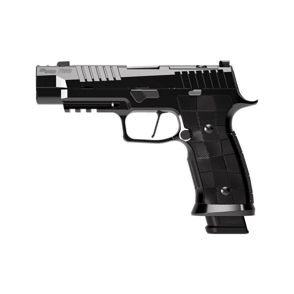Sig Sauer Reserve Collection P320-SXG Handgun 9mm Luger 21rd Magazines(3) 3.9" Compensated Barrel Hi-Polish DLC