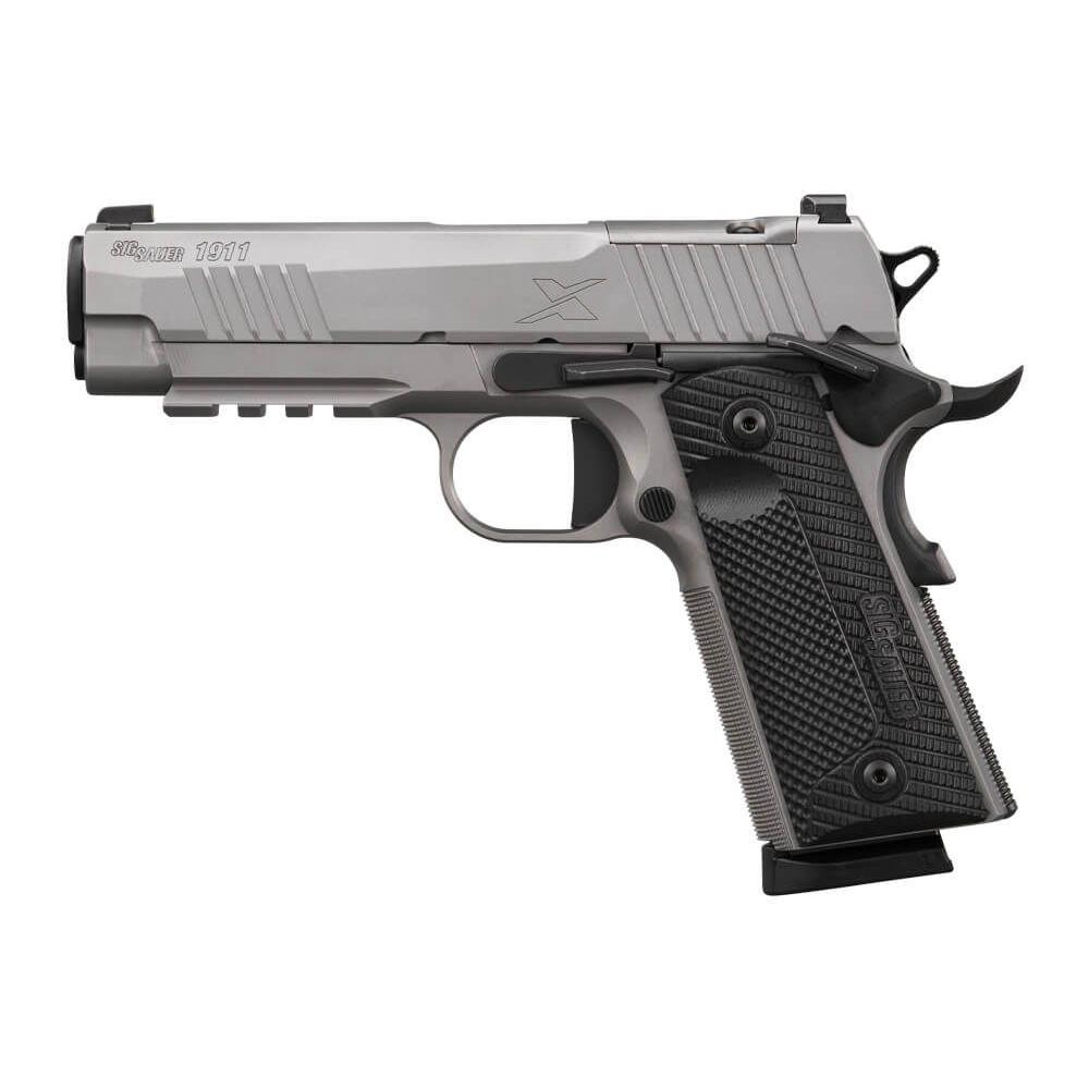 Sig Sauer XCarry Stainless Handgun .45 Auto 8rd Magazines(2) 4.5" Barrel Optic Ready SAO .45 ACP