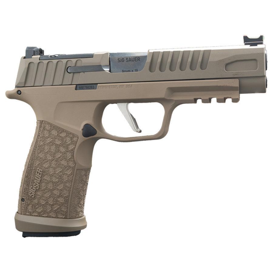 Sig Sauer P365 Fuse Two-Tone Tan Handgun 9mm Luger 21(2)&17(1)rd Magazines 4.3 Barrel LXG Front Optic Sight - Sig Sauer for sale at TheGunDock