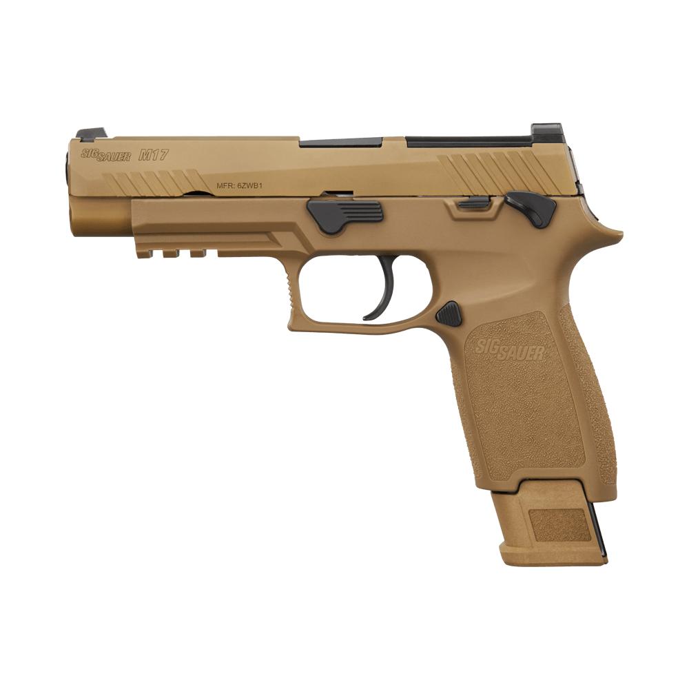 Sig Sauer M17 Coyote OR Handgun 17(1) &21(2)rd Magazines 4.7" Barrel Manual Safety 9mm