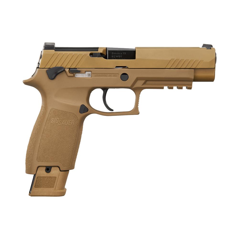Sig M17 9mm 4.7in Coyote Polymer Grip (3) 10rd steel Mags