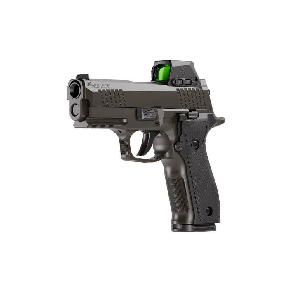 Sig Sauer P226 XCarry Legion Handgun 9mm Luger 18rd Magazines(3) 3.8" Barrel SAO Red Dot Legion Grey Cerakote