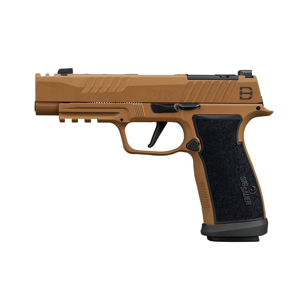 Sig Sauer P365 DH3 Full Size Handgun 9mm Luger 21(2) & 17(1)rd Magazines 3.7" Barrel Coyote Finish AXG Grip Xray…