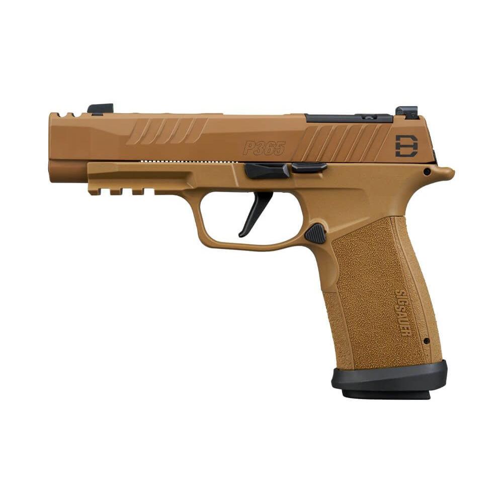 Sig Sauer P365-XF DH3 Handgun 9mm Luger 17(1)& 21(2)rd Magazines 3.7" Barrel DH3 Slide Coyote Optic Ready…