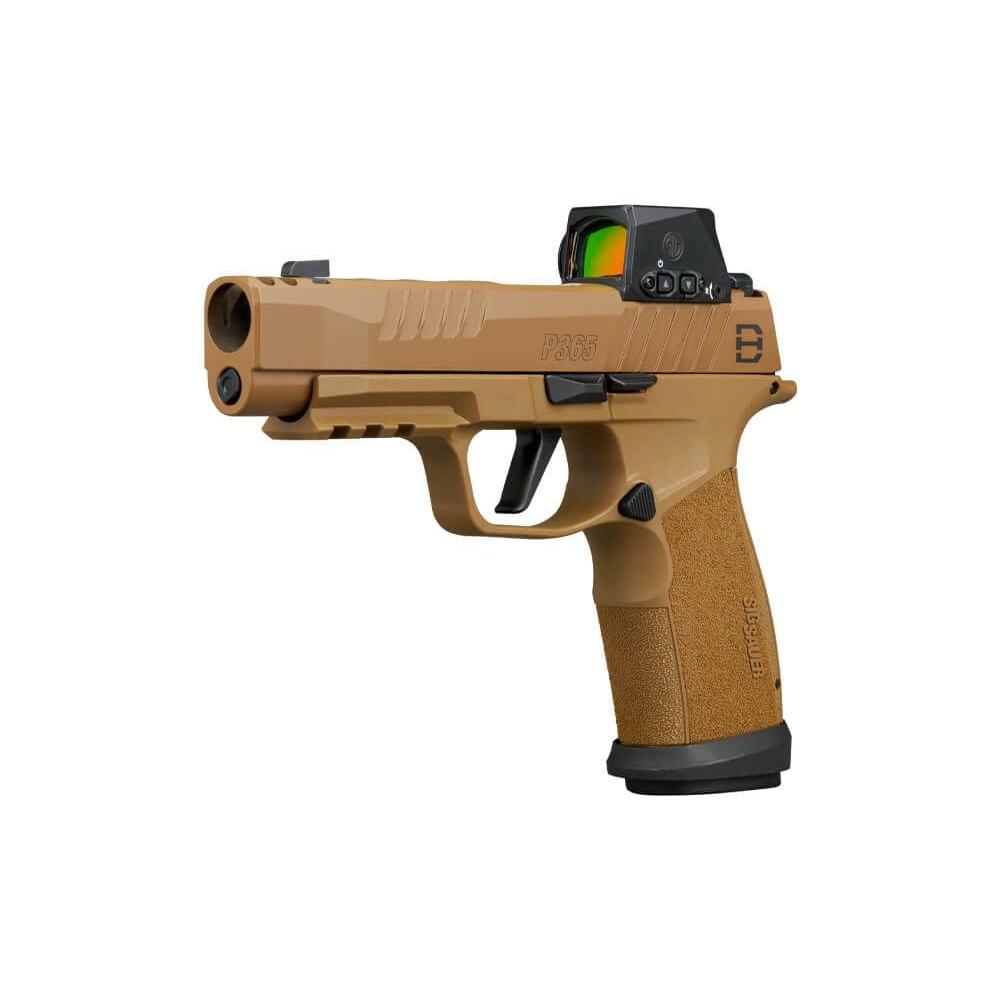 Sig Sauer P365-XF DH3 Handgun 9mm Luger 17(1)& 21(2)rd Magazines 3.7" Barrel DH3 Slide Coyote Romeo-X Competition…