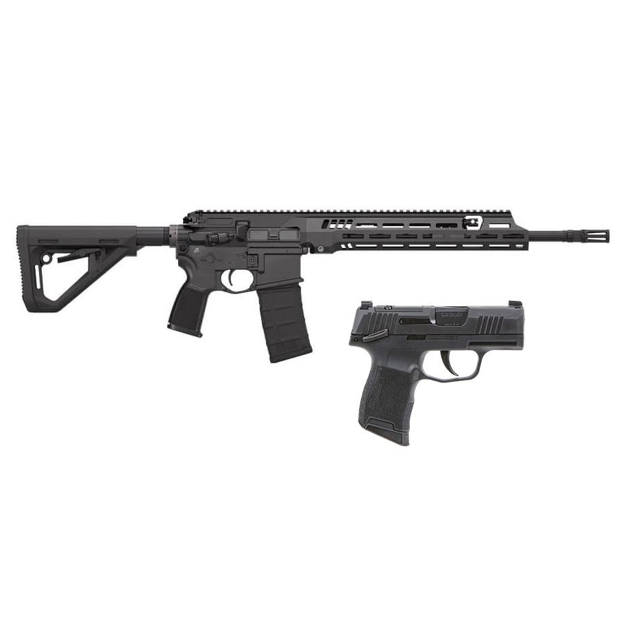 Sig Sauer SIG516 G3 Freedom Package 5.56mm 30rd Magazine(1) 16" Threaded Barrel w/P365 9mm Luger OR 10rd…