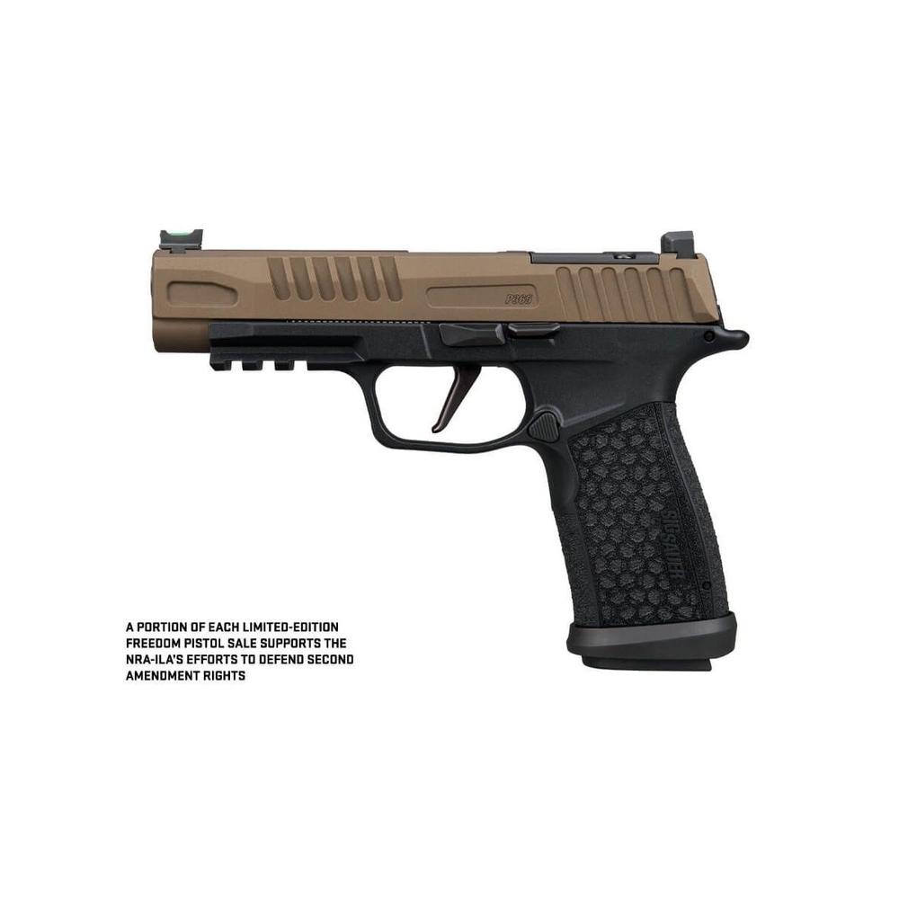 Sig Sauer P365 Fuse Freedom 9MM 17 Rd (1) & 21rd (2) Magazines 4.3" Barrel X-Series 2-Tone Bronze and w/ Black…
