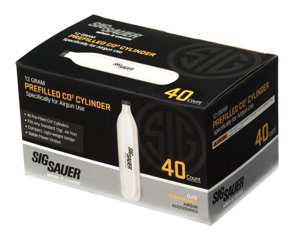 Sig Sauer Airguns AC1240 CO2 Cylinders Cartridges, 12 Grams, 40-img-0