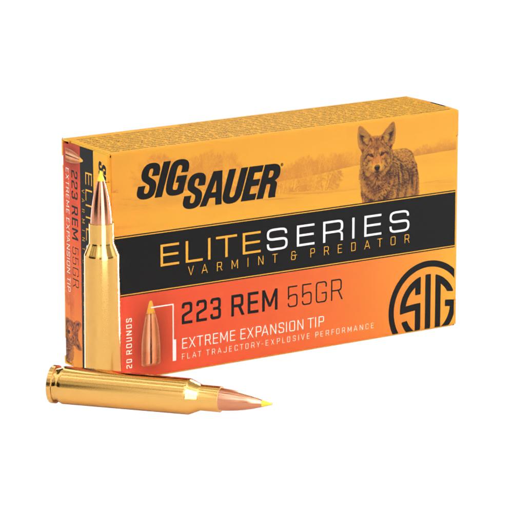 Sig Sauer E223V220 Elite Hunting Varmint & Predator 223 Rem 55 gr 3340 fps Extreme Expansion Tip