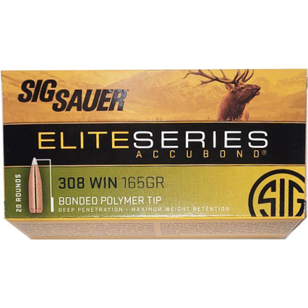 Sig Sauer Elite Accubond Hunting Ammunition .308 Win 165gr AB 20/ct