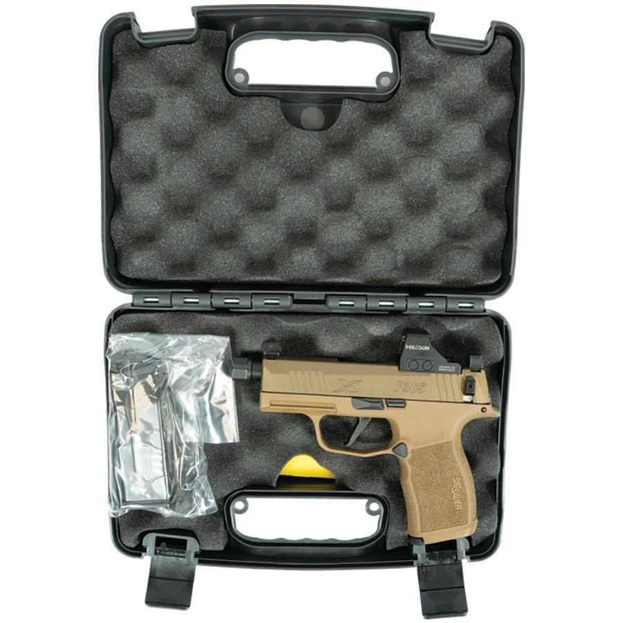 Sig p365x Sick Puppy FDE 9mm 12rd HUSH Puppy Suppressor