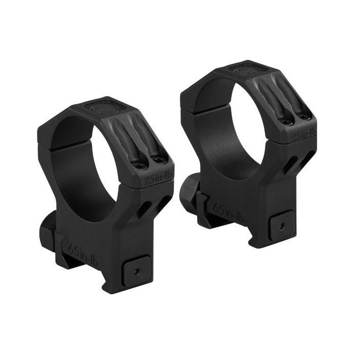 Sig Sauer SOA63003 Alpha 30mm High Rings Aluminum 6061-T6 Black Set of 2 - Sig Sauer - 30MM for sale at TheGunDock